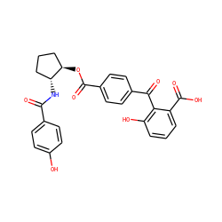O=C(N[C@@H]1CCC[C@H]1OC(=O)c1ccc(C(=O)c2c(O)cccc2C(=O)O)cc1)c1ccc(O)cc1 ZINC000013474181