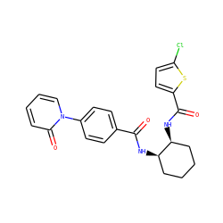 O=C(N[C@@H]1CCCC[C@@H]1NC(=O)c1ccc(Cl)s1)c1ccc(-n2ccccc2=O)cc1 ZINC000028822843