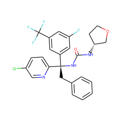 O=C(N[C@@H]1CCOC1)N[C@@](Cc1ccccc1)(c1cc(F)cc(C(F)(F)F)c1)c1ccc(Cl)cn1 ZINC000095572996