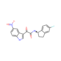 O=C(N[C@@H]1CCc2cc(F)ccc21)C(=O)c1c[nH]c2ccc([N+](=O)[O-])cc12 ZINC000040954682