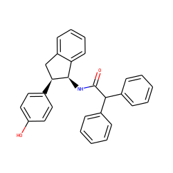 O=C(N[C@@H]1c2ccccc2C[C@@H]1c1ccc(O)cc1)C(c1ccccc1)c1ccccc1 ZINC000003784031