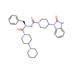 O=C(N[C@H](Cc1ccccc1)C(=O)N1CCC(N2CCCCC2)CC1)N1CCC(n2c(=O)[nH]c3ccccc32)CC1 ZINC000084703600