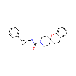 O=C(N[C@H]1C[C@@H]1c1ccccc1)N1CCC2(CCc3ccccc3O2)CC1 ZINC000040954349