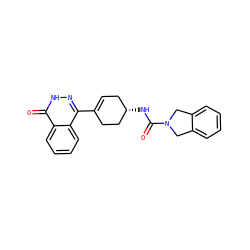 O=C(N[C@H]1CC=C(c2n[nH]c(=O)c3ccccc23)CC1)N1Cc2ccccc2C1 ZINC000165676756