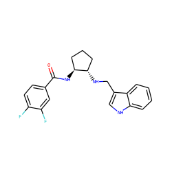 O=C(N[C@H]1CCC[C@@H]1NCc1c[nH]c2ccccc12)c1ccc(F)c(F)c1 ZINC000169350900