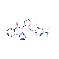 O=C(N[C@H]1CCC[C@@H]1Nc1ncc(C(F)(F)F)cc1Cl)c1ccccc1-n1nccn1 ZINC001772597266