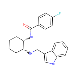 O=C(N[C@H]1CCCC[C@H]1NCc1c[nH]c2ccccc12)c1ccc(F)cc1 ZINC000169351368