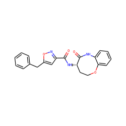 O=C(N[C@H]1CCOc2ccccc2NC1=O)c1cc(Cc2ccccc2)on1 ZINC001772610502