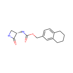O=C(N[C@H]1CNC1=O)OCc1ccc2c(c1)CCCC2 ZINC000219263523