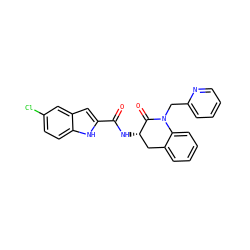 O=C(N[C@H]1Cc2ccccc2N(Cc2ccccn2)C1=O)c1cc2cc(Cl)ccc2[nH]1 ZINC000013587928