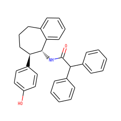 O=C(N[C@H]1c2ccccc2CCC[C@@H]1c1ccc(O)cc1)C(c1ccccc1)c1ccccc1 ZINC000013755690