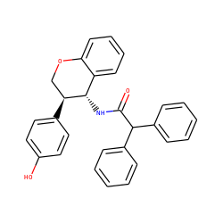 O=C(N[C@H]1c2ccccc2OC[C@@H]1c1ccc(O)cc1)C(c1ccccc1)c1ccccc1 ZINC000013755694