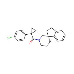 O=C(N1CCC[C@@]2(CCc3ccccc32)C1)C1(c2ccc(Cl)cc2)CC1 ZINC000043016799