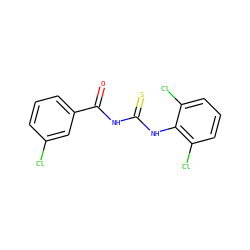 O=C(NC(=S)Nc1c(Cl)cccc1Cl)c1cccc(Cl)c1 ZINC000006511616