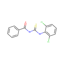 O=C(NC(=S)Nc1c(Cl)cccc1Cl)c1ccccc1 ZINC000000084406