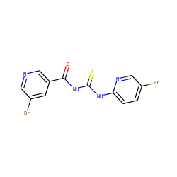 O=C(NC(=S)Nc1ccc(Br)cn1)c1cncc(Br)c1 ZINC000008451342