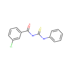 O=C(NC(=S)Nc1ccccc1)c1cccc(Cl)c1 ZINC000001005361