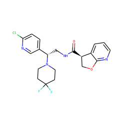 O=C(NC[C@@H](c1ccc(Cl)nc1)N1CCC(F)(F)CC1)[C@@H]1COc2ncccc21 ZINC000205624662