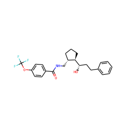 O=C(NC[C@@H]1CCC[C@H]1[C@@H](O)CCc1ccccc1)c1ccc(OC(F)(F)F)cc1 ZINC000028571293