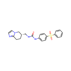 O=C(NC[C@@H]1CCc2nccn2C1)Nc1ccc(S(=O)(=O)c2ccccc2)cc1 ZINC000096271376