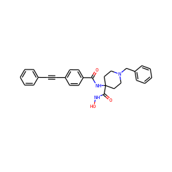 O=C(NC1(C(=O)NO)CCN(Cc2ccccc2)CC1)c1ccc(C#Cc2ccccc2)cc1 ZINC000096910092