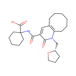 O=C(NC1(C(=O)O)CCCCC1)c1cc2c(n(C[C@@H]3CCCO3)c1=O)CCCCCC2 ZINC000084596804
