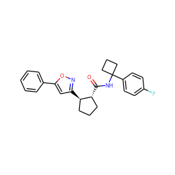 O=C(NC1(c2ccc(F)cc2)CCC1)[C@@H]1CCC[C@H]1c1cc(-c2ccccc2)on1 ZINC000045318227
