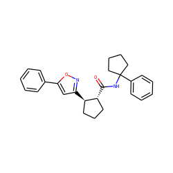 O=C(NC1(c2ccccc2)CCCC1)[C@@H]1CCC[C@H]1c1cc(-c2ccccc2)on1 ZINC000045244935
