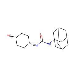 O=C(NC12CC3CC(CC(C3)C1)C2)N[C@H]1CC[C@@H](O)CC1 ZINC000101106634
