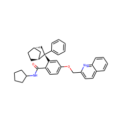 O=C(NC1CCCC1)c1ccc(OCc2ccc3ccccc3n2)cc1[C@]1(c2ccccc2)C[C@H]2CC[C@H]1C2 ZINC000101508190