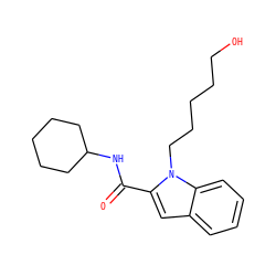 O=C(NC1CCCCC1)c1cc2ccccc2n1CCCCCO ZINC001772615667
