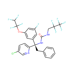 O=C(NCC(F)(F)C(F)(F)F)N[C@@](Cc1ccccc1)(c1cc(F)cc(OC(F)(F)C(F)F)c1)c1ccc(Cl)cn1 ZINC000095578313