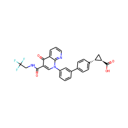 O=C(NCC(F)(F)F)c1cn(-c2cccc(-c3ccc([C@@H]4C[C@H]4C(=O)O)cc3)c2)c2ncccc2c1=O ZINC000038853301