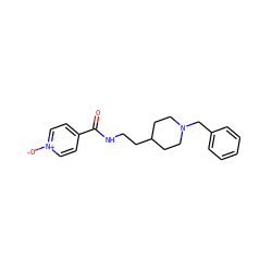 O=C(NCCC1CCN(Cc2ccccc2)CC1)c1cc[n+]([O-])cc1 ZINC000014946531