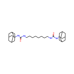 O=C(NCCCCCCCCNC(=O)NC12CC3CC(CC(C3)C1)C2)NC12CC3CC(CC(C3)C1)C2 ZINC000169334961