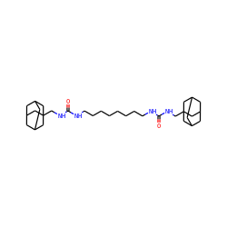 O=C(NCCCCCCCCNC(=O)NCC12CC3CC(CC(C3)C1)C2)NCC12CC3CC(CC(C3)C1)C2 ZINC000169334942