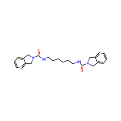 O=C(NCCCCCCNC(=O)N1Cc2ccccc2C1)N1Cc2ccccc2C1 ZINC000166890502