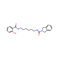 O=C(NCCCCCCNC(=O)N1Cc2ccccc2C1)c1ccccc1O ZINC000166763971