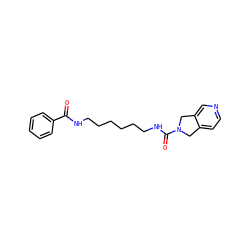 O=C(NCCCCCCNC(=O)N1Cc2ccncc2C1)c1ccccc1 ZINC000166802367
