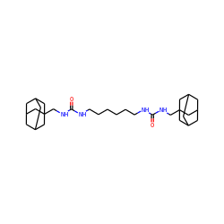 O=C(NCCCCCCNC(=O)NCC12CC3CC(CC(C3)C1)C2)NCC12CC3CC(CC(C3)C1)C2 ZINC000169334939
