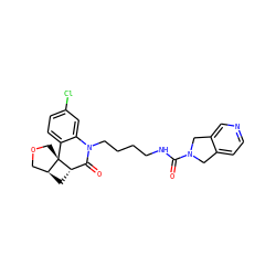 O=C(NCCCCN1C(=O)[C@@H]2C[C@H]3COC[C@]32c2ccc(Cl)cc21)N1Cc2ccncc2C1 ZINC001772586941