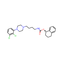 O=C(NCCCCN1CCN(c2cccc(Cl)c2Cl)CC1)O[C@@H]1CCCc2ccccc21 ZINC000653845371