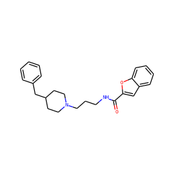 O=C(NCCCN1CCC(Cc2ccccc2)CC1)c1cc2ccccc2o1 ZINC000473124808