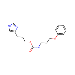 O=C(NCCCOc1ccccc1)OCCCc1c[nH]cn1 ZINC000096915511