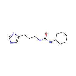 O=C(NCCCc1c[nH]cn1)NC1CCCCC1 ZINC000029407290