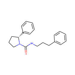 O=C(NCCCc1ccccc1)N1CCC[C@@H]1c1ccccc1 ZINC000059262588