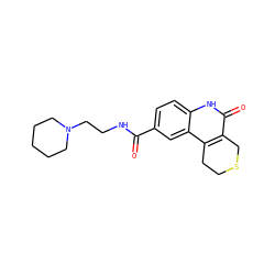 O=C(NCCN1CCCCC1)c1ccc2[nH]c(=O)c3c(c2c1)CCSC3 ZINC000103176210