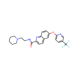 O=C(NCCN1CCCCC1)c1ccc2cc(Oc3ccc(C(F)(F)F)cn3)ccc2n1 ZINC001772653218