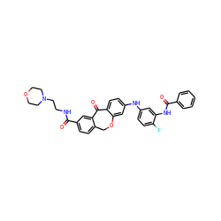 O=C(NCCN1CCOCC1)c1ccc2c(c1)C(=O)c1ccc(Nc3ccc(F)c(NC(=O)c4ccccc4)c3)cc1OC2 ZINC001772635639