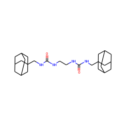O=C(NCCNC(=O)NCC12CC3CC(CC(C3)C1)C2)NCC12CC3CC(CC(C3)C1)C2 ZINC000169334930